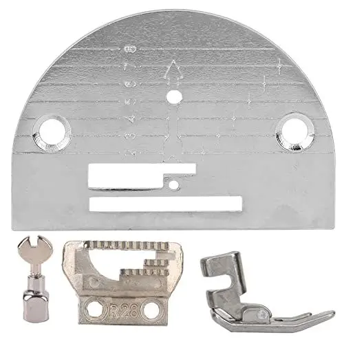 Produktbild: Industrielle Nähmaschine, Stichplattenklemme, Sägezahnfuß-Presser-Set, Nähkanten-Faltnähfuß, Nähnadelplatte, Sägenadelplatte für Haushaltsnähmaschine