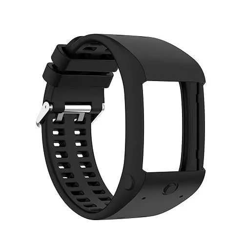 Produktbild: INF Armband für Polar M600 Schwarz Silikon Laufuhren Sport Band für Männer Frauen