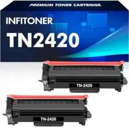 Produktbild: TN2420 TN-2420 MFC L2710DW Toner: Kompatibel für Brother TN2410 TN-2410 HL-L2350DW HL L2350DW MFC-L2710DW DCP-L2530DW MFC-L2710DN HL-L2310D MFC-L2750DW DCP-L2510D MFC-L2730DW HL-L2375DW 2-Pack Schwarz