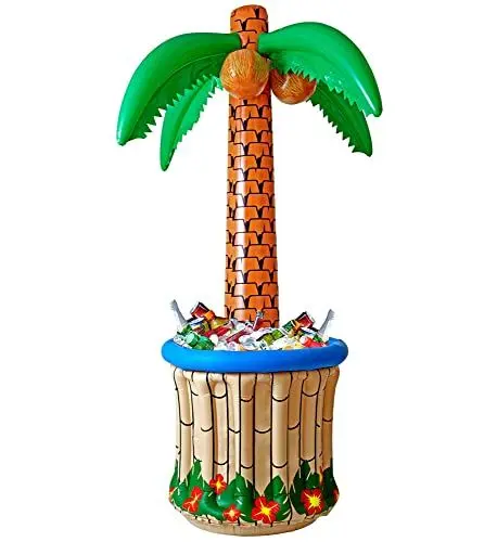Produktbild: W WIDMANN MILANO Party Fashion - Aufblasbare Palme mit Getränkekühler, zum Befüllen mit Eis und Wasser, Flaschenkühler für Beachparty