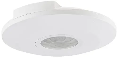 Produktbild: Infrarot Decken Bewegungsmelder 360° Ab 1 Watt LED geeignet bis 6m Zeit einstellbar Weiß