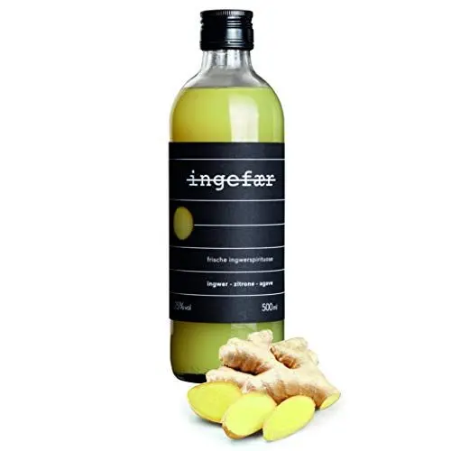 Produktbild: HEIMAT Ingwerlikör 25% mild, leichte Schärfe mit Zitrone & Agave – Ingwer Schnaps Spirituose für Shots, Absacker oder Cocktails – Heimat Destillers World Spirit Awards 2022 Gewinner (500ml)