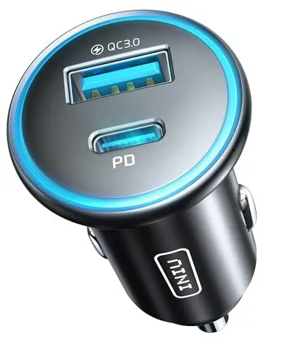 Produktbild: INIU 66W Zigarettenanzünder USB C, 12V USB Adapter Auto (36W PD & 30W QC3.0) Kfz Ladegerät, Super Schnellladung Handy Car Charger Verteiler Steckdose für iPhone 16 15 14 13 iPad Samsung Galaxy S24 S23