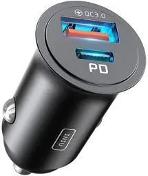 Produktbild: INIU Zigarettenanzünder, 12V USB C Adapter 60W Auto PD & QC 3.0 Kfz Ladegerät, Auto Ladegerät Adapter USB Zigarettenanzünder Verteiler Steckdose mit iPhone 16 15 14 13 Pro Max iPad Samsung S24 S23