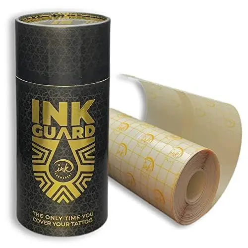 Produktbild: Ink Guard Tattoo Folie Heilung (15cm Х 10m) Wasserfest, Extra Klebende Zweite Haut, Tattoo Zubehör, Second Skin