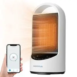 Produktbild: INKBIRD WIFI Heizlüfter,APP-Steuerung und Touch-LED, Sprachfunktion, Timer, 3 Modi, Mehrfachschutz, Elektrisch Heitz Lüfter 3 Modi Elektro-Heizung Für Wohnräume Büro