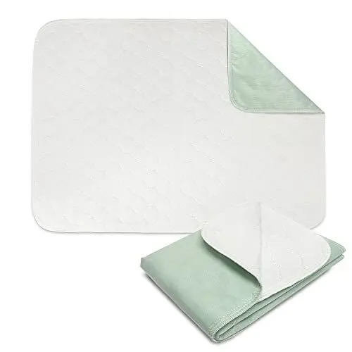 Produktbild: Inkontinenzunterlage waschbar 4 Schichten 86x91cm - Inkontinenz Bettunterlage Wasserdicht Matratze Wiederverwendbar Wasserdichte Matratzenauflage Geeignet für Ältere Schwangere Frauen Kinder Haustiere