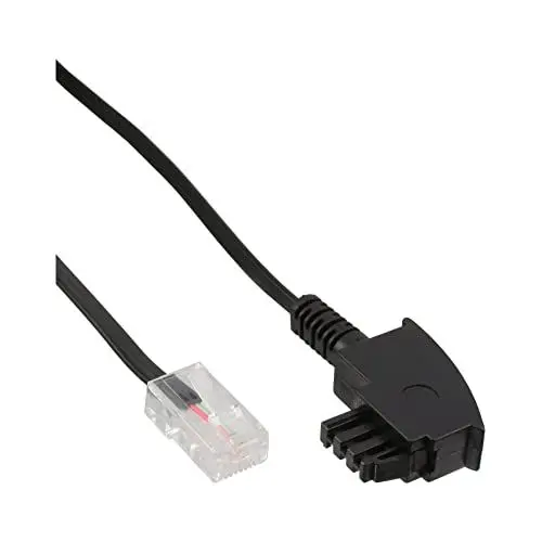 Produktbild: InLine 18525 TAE-F Kabel für DSL-Router, TAE-F Stecker an RJ45 8P2C, 25m