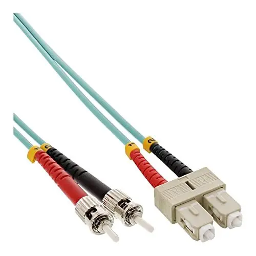 Produktbild: InLine 82502O LWL Duplex Kabel, SC/ST, 50/125µm, OM3, 2m
