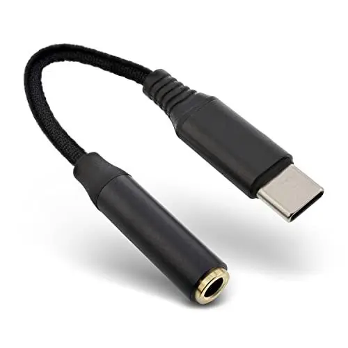 Produktbild: InLine Audio Adapterkabel, USB-C zu 3,5mm AUX Buchse, DAC, mobiler Smartphone & Tablet Konverter für Kopfhörer und Headsets, 33054D