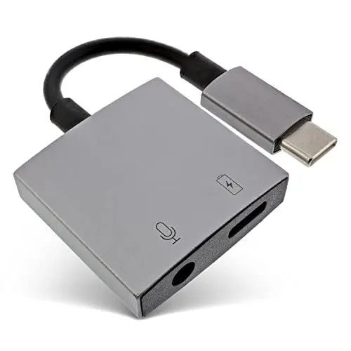 Produktbild: InLine - Audio Adapterkabel, USB-C zu 3,5mm AUX Buchse, DAC, mobiler Smartphone & Tablet Konverter für Kopfhörer und Headsets, Power Delivery 30 Watt, 33054F