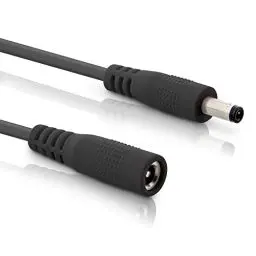 Produktbild: InLine - DC Verlängerungskabel, Universal Netzteil Verlängerungskabel für Amazon Echo Dot, LED Streifen, Überwachungskameras, DC Stecker/Buchse 4,0 x 1,7mm, schwarz, 2m
