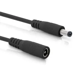 Produktbild: InLine - DC Verlängerungskabel, Universal Netzteil Verlängerungskabel für LED Streifen, Überwachungskameras, Drucker, Router, Switches uvm., DC Stecker/Buchse 5,5 x 2,1mm, schwarz, 1m