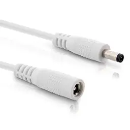 Produktbild: InLine - DC Verlängerungskabel, Universal Netzteil Verlängerungskabel für Amazon Echo Dot, LED Streifen, Überwachungskameras, DC Stecker/Buchse 4,0 x 1,7mm, weiß, 1m