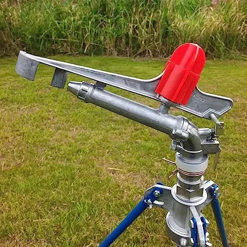 Produktbild: Innengewinde, Impulsregner große Abdeckung 25–360 Grad Sprinkler mit großer Reichweite , Bauernhof, Garten, Bewässerung, geeignet für die Bewässerung verschiedener Kulturen, 130inch Sprühradius
