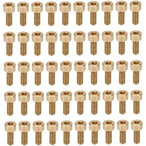 Produktbild: Innensechskantschraube 50 Stück Innensechskantschraube Innensechskantschraube Innensechskantschrauben Muttern Kupferbefestigung Hardware-Werkzeuge Industrieschrauben-Sets (M4*10)