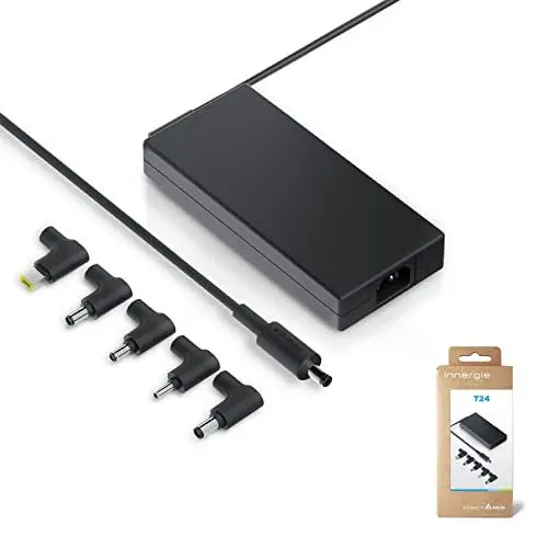 Produktbild: Innergie T24 240W 230W 200W Gaming Laptop Netzteil Universal Ladegerät mit Kabel und 5 Steckern, kompatibel mit Acer ASUS Dell Alienware HP Lenovo MSI und mehr Laptop Marken, Delta Electronics