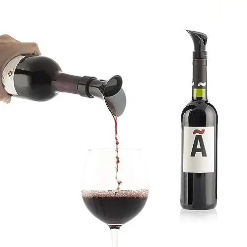 Produktbild: InnovaGoods V0103769 Professioneller Dekanter 2 in 1 Weinbelüfter Stopfen, Silikon ABS, Schwarz