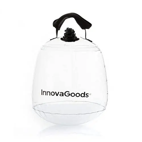 Produktbild: InnovaGoods - Aufblasbare Kettlebell 10L für Ganzkörpertraining, Anpassbar, Inkl. Übungsanleitung und Pumpe, Durchsichtig, Ø25 x 32 cm, Polyvinylchlorid