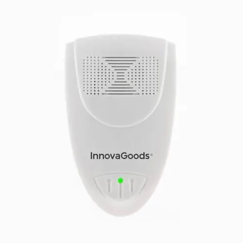 Produktbild: InnovaGoods - Ultraschall Schädlingsbekämpfer, Effektiv gegen Mücken, Fliegen, Ratten, Weiß, ABS, Innenbereich, Umweltfreundlich, Chemikalienfrei, 60 m² Reichweite