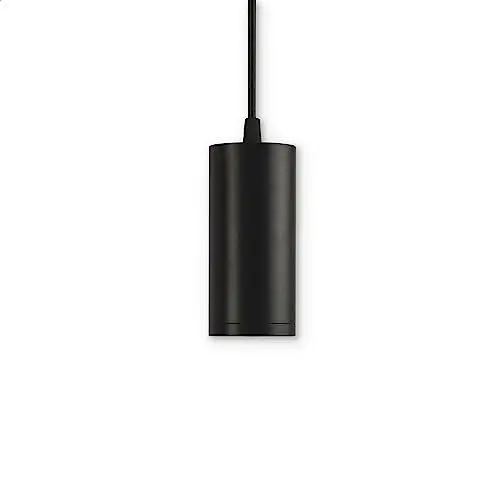 Produktbild: INNOVATE LED Pendelleuchte – moderne Deckenlampe höhenverstellbar – elegante Hängeleuchte aus Aluminium mit GU10 Fassung - Zylinder Pendellampe excl. Leuchtmittel (130mm, Schwarz)