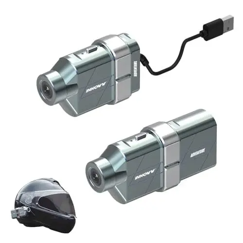 Produktbild: INNOVV H5 4K Action Kamera, Motorrad Helmkamera mit EIS Bildstabilisierung, Ultra HD Video und 20MP Foto, Akku oder EXT. Stromversorgung, WiFi App, wasserdichte Motorradkamera, Unterstützt bis 512GB