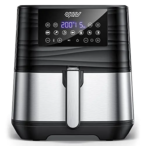Produktbild: Innsky Heißluftfritteuse 5,5L XXL, 1700W Heissluftfriteuse mit Digitalem LED-Touchscreen und 7 Programmen, Vorheizen & Warmhalten & Auftauen, Airfryer Friteuse Ohne Öl mit Rezeptbuch auf Deutsch