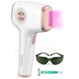 Produktbild: INNZA Laser Haarentfernung mit Eiskühlsystem,9 Energiestufen,Berührbare LED-Anzeige,999999 Lichtimpulse,IPL Geräte Haarentfernung für Frauen und Männer, Körper,Gesicht
