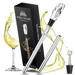 Produktbild: INOMO Geschenke für Männer, Weinkühlstab mit Ausgießer, Männer Geschenke Weihnachten, Männer Frauen, Geburtstagsgeschenk für Frauen Wein Geschenk Weinkühlstab Männergeschenke