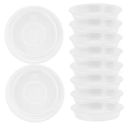Produktbild: INOOMP 10st Blumentopf Tablett Untersetzer Für Pflanzen Pflanzenschale Untersetzer Für Blumentöpfe Klarer Pflanzenuntersetzer Klare Pflanzenuntersetzer Pflanzenplatte Transparent Pp
