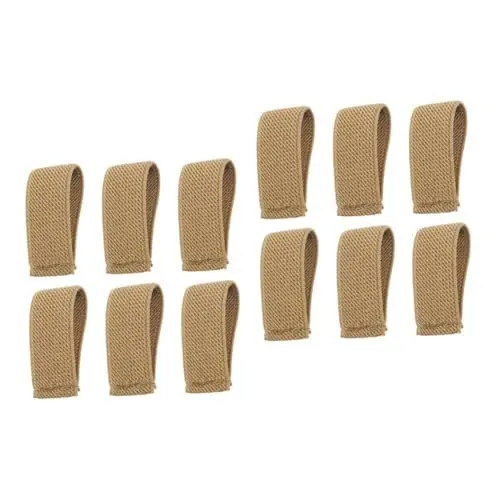 Produktbild: INOOMP 12 Stk Gurtanker Dienstgürtelhalter Elastische Gürtelschlaufe Elastische Gurthalterung Gurtbandhalter Schlingenhalteband Gürtelschlaufenhalter Gürtelhalter Aus Segeltuch Nylon
