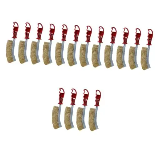 Produktbild: INOOMP 16-Teilige Drahtbürste Grillbürste Drahtgrillbürste Praktischer Grillschrubber Grillbürste Und Schaber Grillreinigungsbürste Tragbare Grillbürste Außenreiniger-Set
