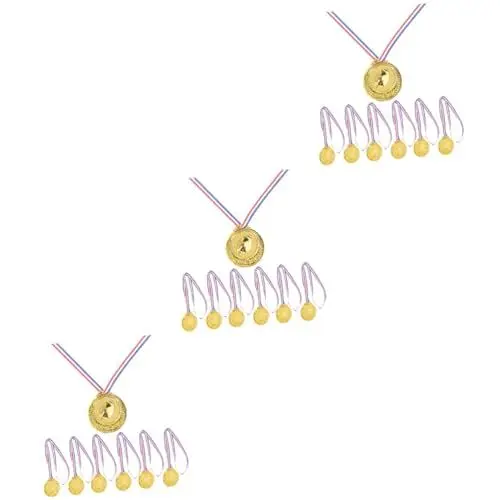 Produktbild: INOOMP 18 STK sportliche Medaille sportspiele Sport Spiele tragbares Medaillenspielzeug Medaillen für Auszeichnungen für Kinder Spielzeuge Kinderspielzeug Party-Medaillen-Dekor Oliven