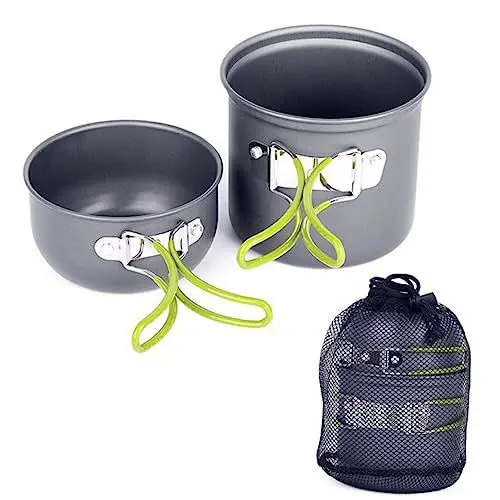 Produktbild: INOOMP 1 Set Tragbares Wanderkochgeschirr Klapptopf Utensilien Camping Kochset Für Outdoor-Reisen Wandern