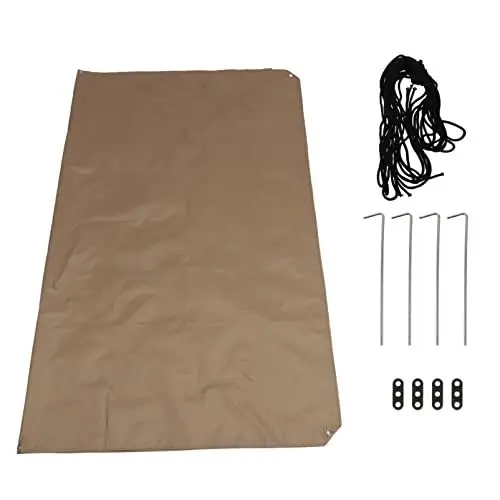 Produktbild: INOOMP 1 Satz Überdachung Outdoor-Zelt Trekkingstock Rucksackzelt Strand Baldachin Leichte Decke Schattenspender Für Den Strand Großes Zelt Verdunkelungsmatte Camping Oxford-Stoff Reisen