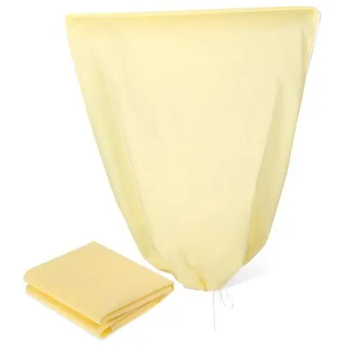 Produktbild: INOOMP 2 Stücke Pflanze Frost Taschen Kordelzug Abdeckungen 0.8 * 1m 1.2 * 1 8 M Sicher Vlies Material Atmungsaktiv Winddicht für Frost