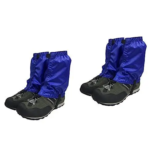 Produktbild: INOOMP 2 Paar Überschuhe Für Die Reise Kletterstiefel Gamaschen Schneeschuhabdeckung Anti-reiß-Stiefel-Gamaschen Schlangenwächter Wander-Bein-Gamaschen Schuhüberzug Beinsätze Reisen Wüste