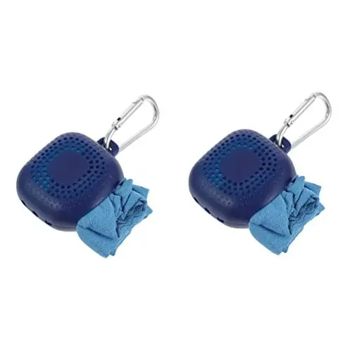 Produktbild: INOOMP 2 STK Cooles Tuch Schnell Trocknendes Handtuch Campinghandtuch Mini-handtücher Handtücher Fürs Fitnessstudio Kühle Tücher Wanderhandtuch Reisen Tragbar Ballaststoff Lappen