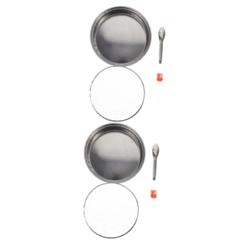 Produktbild: INOOMP 2 Sätze Tragbarer Holzkohlegrill einweggrills einweggriller Grill für den Park grillpfannen grill halter Campinggrill Holzkohlegrills Grill im Freien Outdoor-Grillständer Plastik