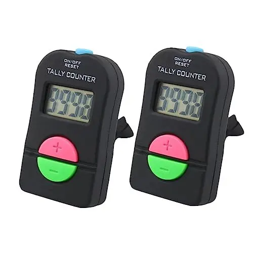 Produktbild: INOOMP 2pcs Up/down Zähler Mit Sound Countdown Zähler Minus Zähler 4 Display Schwarz