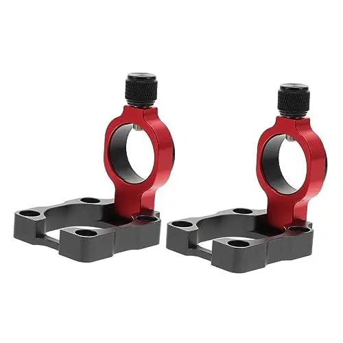 Produktbild: INOOMP 2 Stück Schirmständer Outdoor-Schirmständer Klapphalterung Angelrutenhalter Outdoor-Angelzubehör Outdoor-Angelschirmständer Aluminiumlegierung Schirmbefestigungsgestell Roter Sitz
