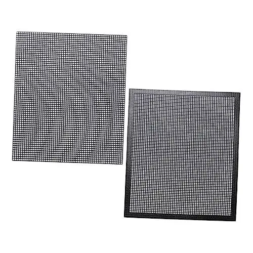 Produktbild: INOOMP Grillmatte Feinmaschige PTFE-grillmatte Hitzebeständige Unterlage Für Gleichmäßiges Grillen Schwarz
