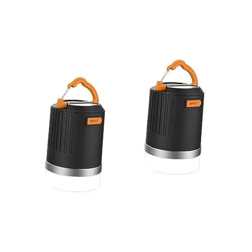 Produktbild: INOOMP 2st Powerbank Campinglicht Campinglaterne Led-campinglicht Campinglampe Mit Powerbank Mini Netzteil
