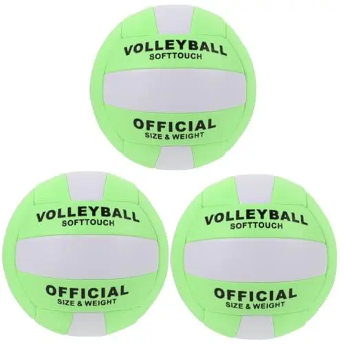 Produktbild: INOOMP 3St Indoor-Volleyball Beach-Volleyball Volleyball-Aufschlagtrainer Volleyball für Kinder hallenvolleyball Volleyball für den Innenbereich Volleyball üben Outdoor-Spielball PVC