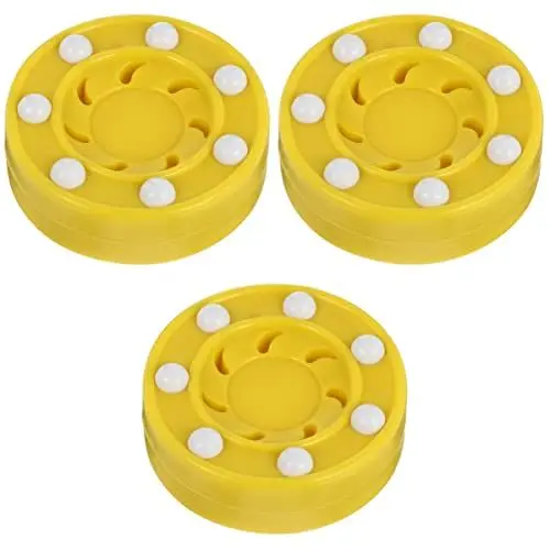 Produktbild: INOOMP 3 Stücke Street Hockey Puck Für Üben Roller Hockey Spiel Training Pucks Männer Frauen Hockey