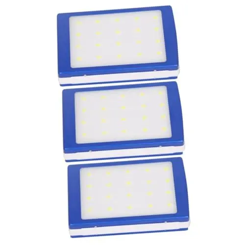 Produktbild: INOOMP 3 Stk Sonnenlicht Camping Laterne Licht Camping-solarlampe Led-außenlampe Tragbares Solarladegerät Tragbare Lichtquelle Tragbares Kraftwerk Powerbank Abs Hohe Kapazität