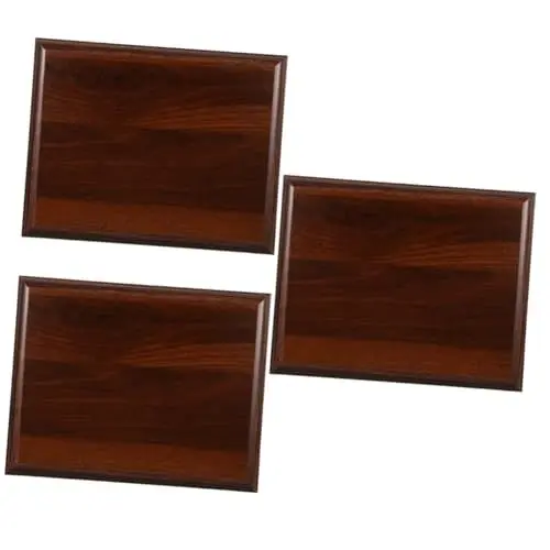 Produktbild: INOOMP 3 Stück Medaillen Holzsockel Holz Blanko Plakette Marathon Medaillentafel Heim Auszeichnungstafel Medaillenpräsentation Plakette Abzeichen Anzeigetafel Kreativer