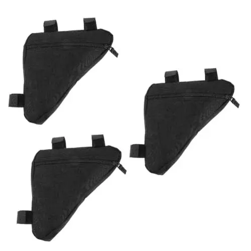Produktbild: INOOMP 3 Stücke Fahrrad Tasche Rahmen Tasche Fahrrad Rahmen Tasche für Top Tasche Glatte Zipper Radfahren Zubehör