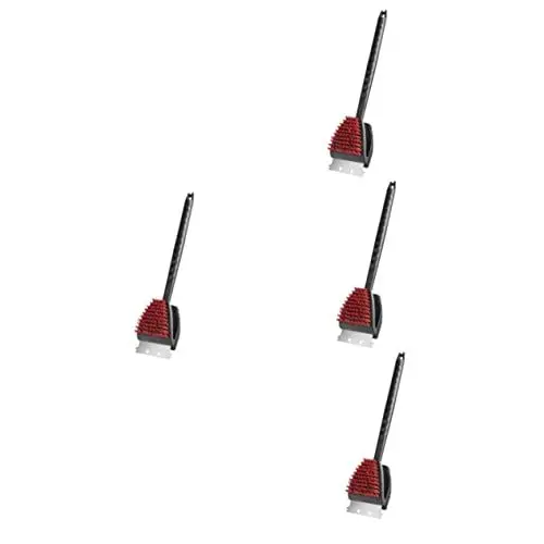 Produktbild: INOOMP 4 Stück Grill-Reinigungsbürste Grillzubehör Grillbürstenschaber Grill im Freien grillputz bürste grill reinigen bürste Outdoor-Grillbürste Grillschaufel draussen Reinigungsschaufel