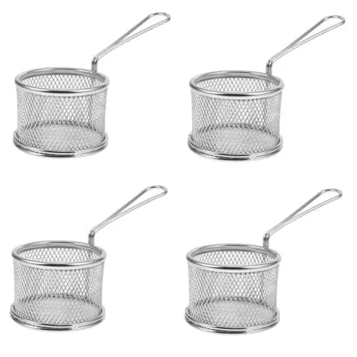 Produktbild: INOOMP 4 Stück Holzkohlekorb Körbe für Holzkohlebrenner Outdoor-Camping-Brennerkorb grillzubehör Grillkorb Grill-Holzkohle-Ausrüstung Werkzeug zum Brennen von Holzkohle aus Metall